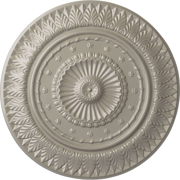 Ekena Millwork Christopher Ceiling Medallion, Hand-Painted Pearl White, 26 5/8"OD x 2 1/4"P CM26CSPWS - main